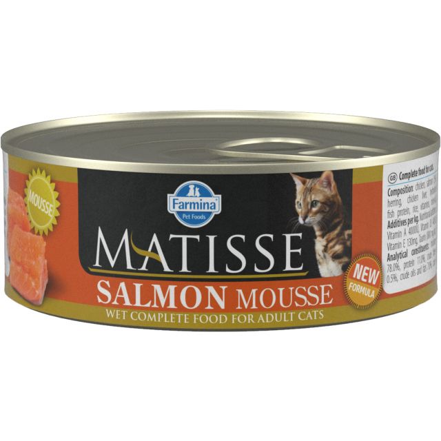 Matisse Salmon Mousse Wet Cat Food Adult - 80 gm
