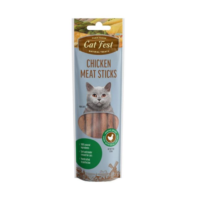 Catfest Chicken Meat Sticks Cat Treat - 35gm