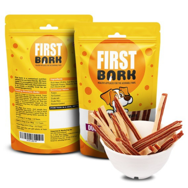 First Bark Duck & Cod Sandwich Dog Treat - 70 gm
