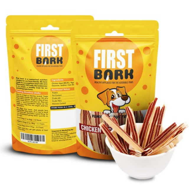 First Bark Chicken & COD Stick Dog Treats - 70 gm