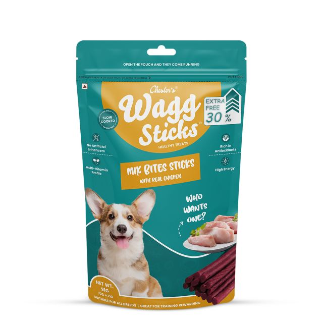Chesters Wagg Sticks Mix Bites Sticks Dog Treat - 70 gm