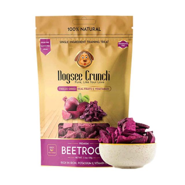 Dogsee Crunch Beetroot Freeze-Dried Beet Dog Treat - 30 gm