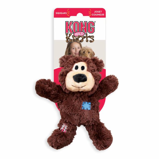Kong Wild Knots Bear Plush Dog Toy - Large