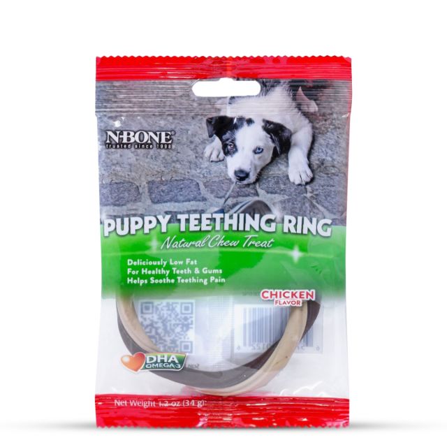 NPIC N-Bone Puppy Teething Ring Chicken Flavour Puppy Dental Treat - 34 gm