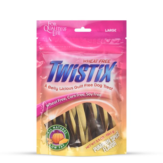 NPIC Twistix Pumpkin Spice Flavor Dog Dental Treat - 156 gm Large