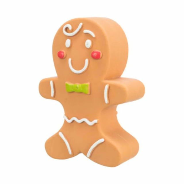 Trixie Gingerbread Figure Latex Squeaky Dog Toy - 11 cm (Assorted)