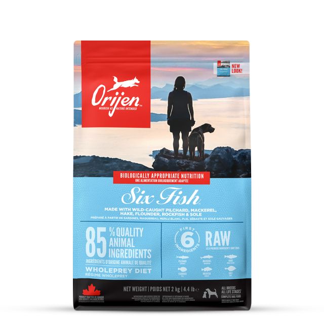 Orijen 6 Fish All Breed & Ages Dry Dog Food - 2 Kg