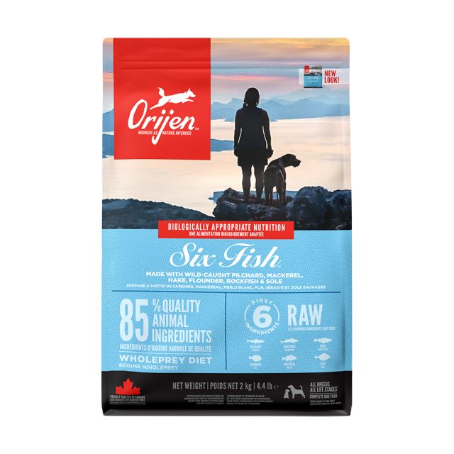Orijen 6 Fish All Breed & Ages Dry Dog Food - 2 Kg