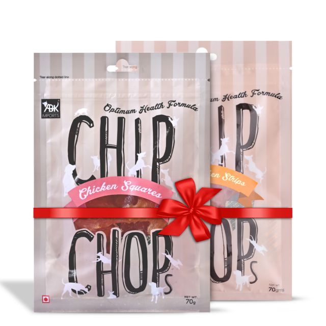 Chip Chops Chicken Flavour Dog Treat Combo - Pack of 2