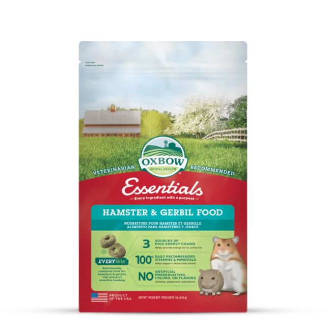 Oxbow Essentials Hamster & Gerbil Food 454gm