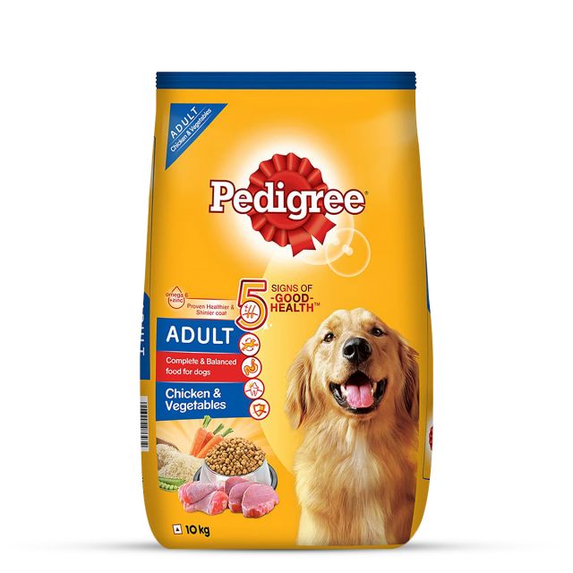 Pedigree Chicken &amp; Vegetables Adult Dry Dog Food - 10 kg