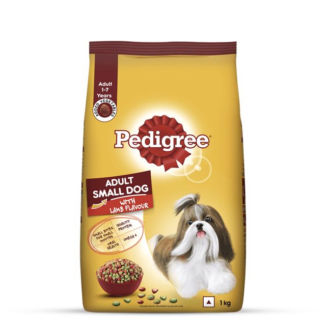 Pedigree Lamb & Veg Adult Small Breed Dry Dog Food - 1 kg
