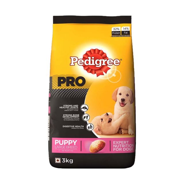 Pedigree PRO Expert Nutrition Large Breed Puppy Dry Food (3-18 Months) - 10 kg