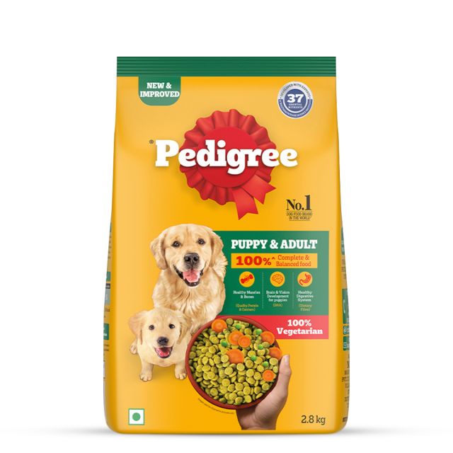 Pedigree Vegetarian Puppy & Adult Dry Food-2.8kg