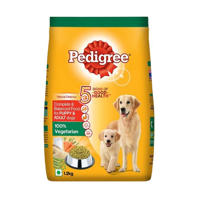 Pedigree Vegetarian Puppy & Adult Dry Food-3 Kg