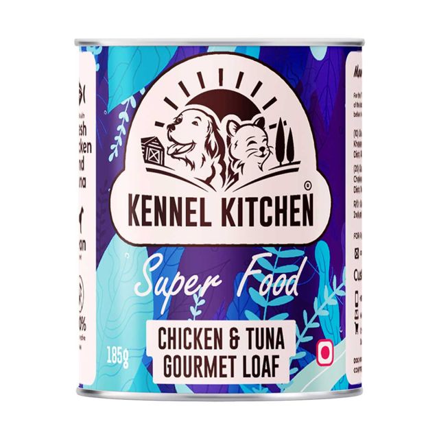 Kennel Kitchen Super Food Chicken & Tuna Gourmet Loaf Puppy/Adult Wet Dog Food - 185 gm