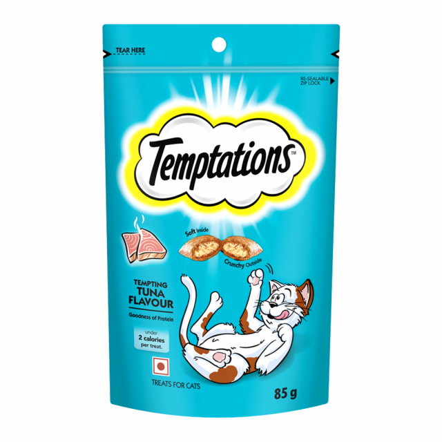 Temptations Tempting Tuna Flavour Cat Meaty Treat - 85 gm