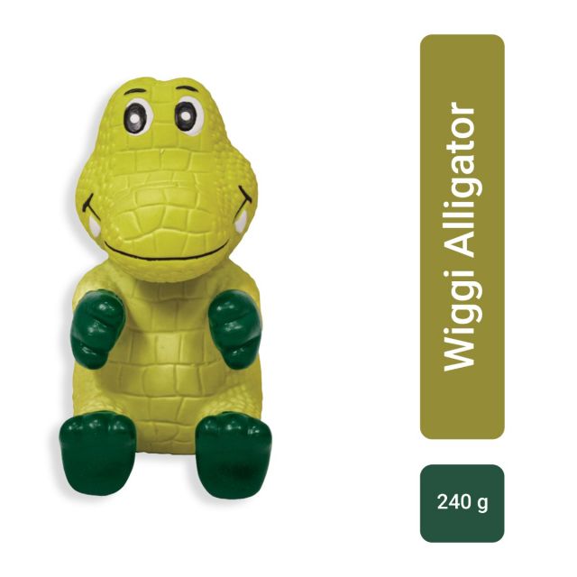 Wiggi Alligator Green Squeaker Toy
