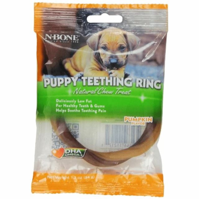 NPIC N-Bone Puppy Teething Ring Pumpkin Flavor