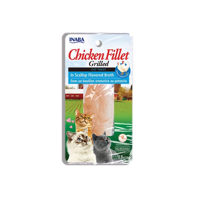 Inaba Chicken Fillet Chicken In Scallop Broth Cat Treat - 25 gm