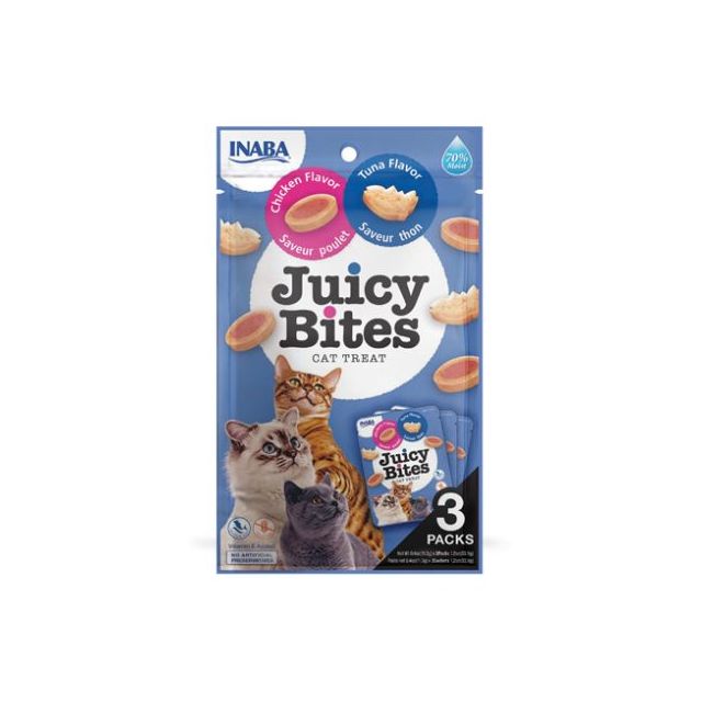 Inaba Juicy Bites Tuna n Chicken Flavor Cat Treat - 33.9 gm