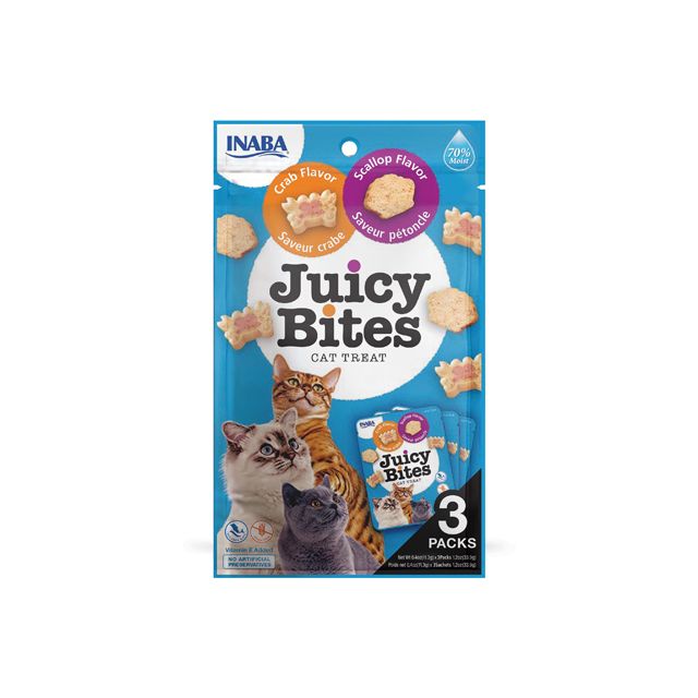 Inaba Juicy Bites Scallop N Crab Flavor Cat Treat - 33.9 Gm