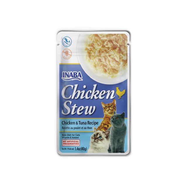 Inaba Chicken Stew Chicken n Tuna Recipe Wet Cat Food - 40 gm