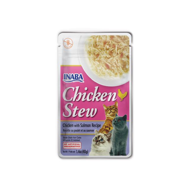 Inaba Chicken Stew Chicken n Salmon Recipe Wet Cat Food - 40 gm