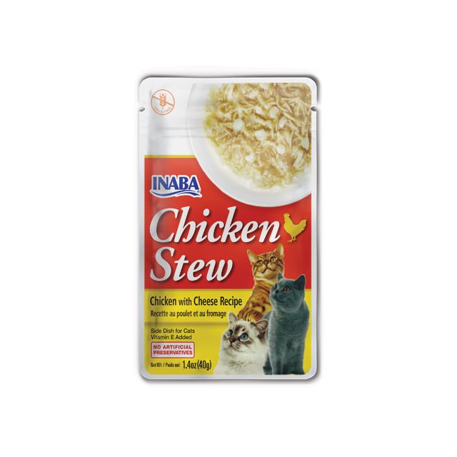 Inaba Chicken Stew Chicken n Cheese Recipe Wet Cat Food - 40 gm