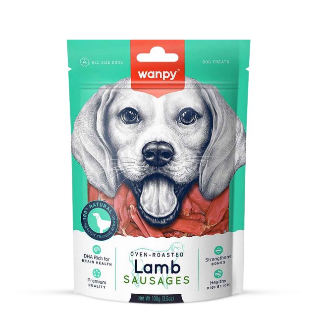 Wanpy Lamb Sausages Dog Treat -100 gm 