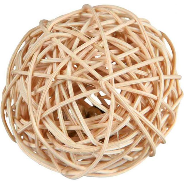 Trixie Ball With Bell Rattan  4 cm