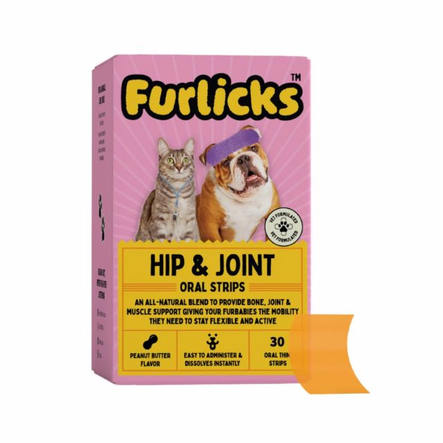 Furlicks Hip & Joint Supplement for Dogs & Cats - Peanut Butter Flavour