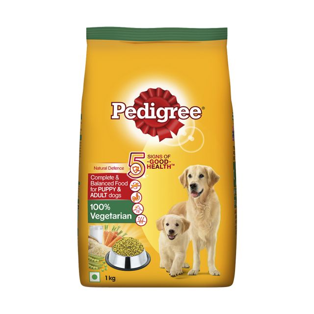 Pedigree Vegetarian Puppy & Adult Dry Food-1 kg