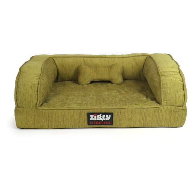 ZL Grassy Staycation Day Dog Bed-S