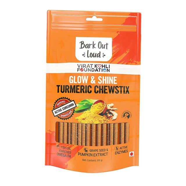 Bark out Loud by Vivaldis Glow & Shine Turmeric  Dog Treat -100g