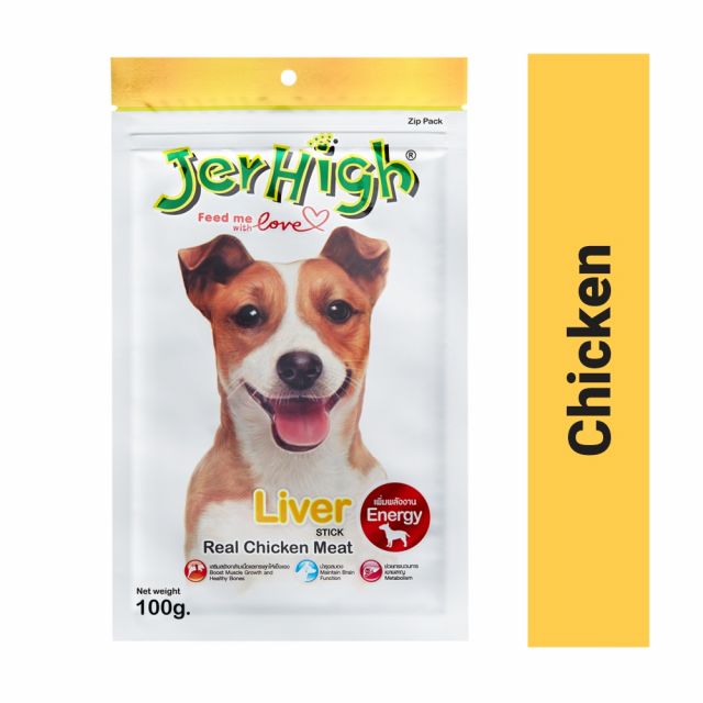 JerHigh Liver Stix Dog Meaty Treat - 100 gm