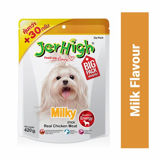 JerHigh Milky Dog Meaty Treat - 420 gm