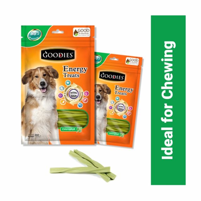 Goodies Energy Treats Chlorophyll Flavour Dog Dental Treat - 500 gm