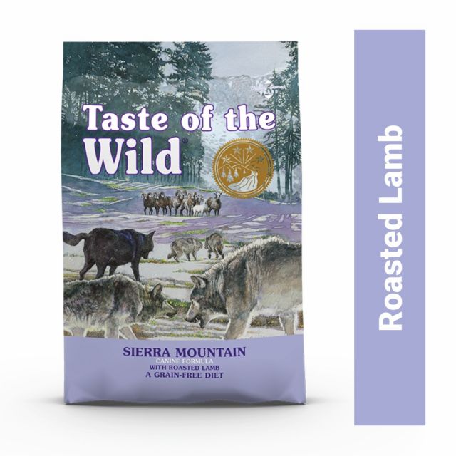 Taste of the Wild Sierra Mountain Grain Free Dry Dog Food - Roasted Lamb
