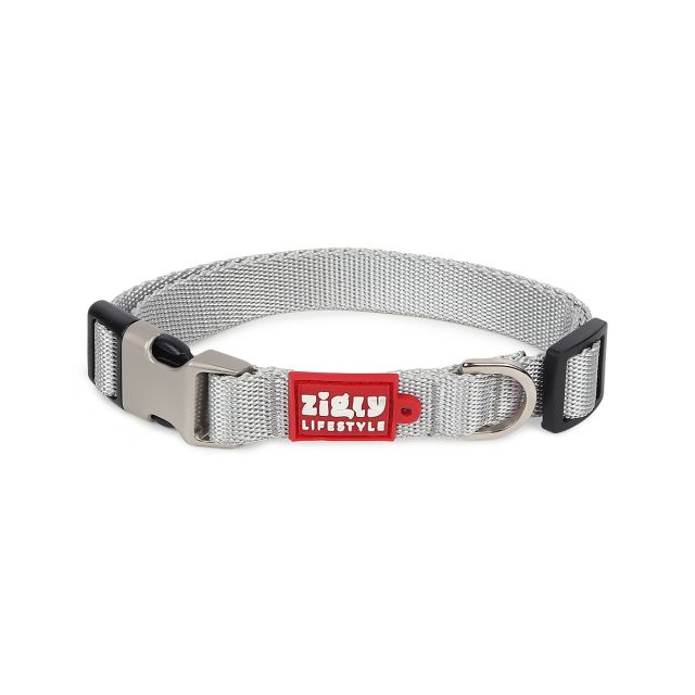 ZL Classic Collar Silver Dog Collar-S