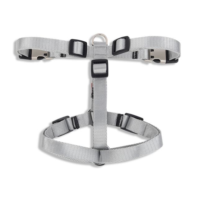 ZL Classic H Dog Harness  Silver-S