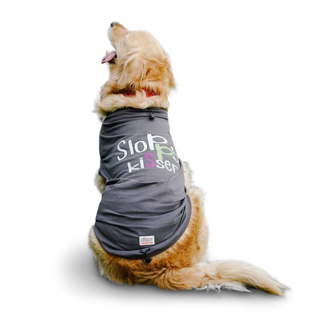 ZL Pet Sloppy Kisser Twin Dog T-Shirt-S