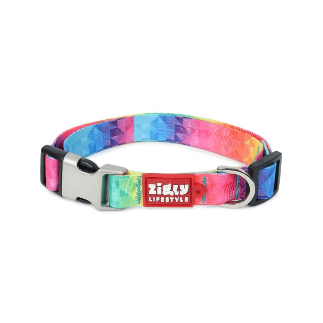 ZL Rainbow Dog Collar-S