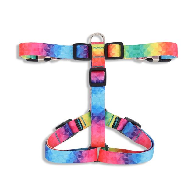 ZL Rainbow Dog Harness-L