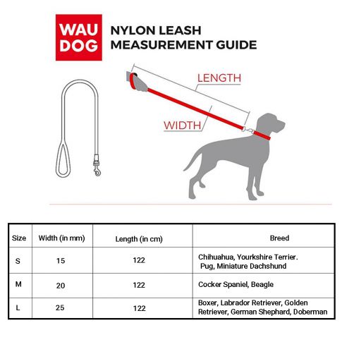 Waudog Waterproof Metal Fastex Dog Collar